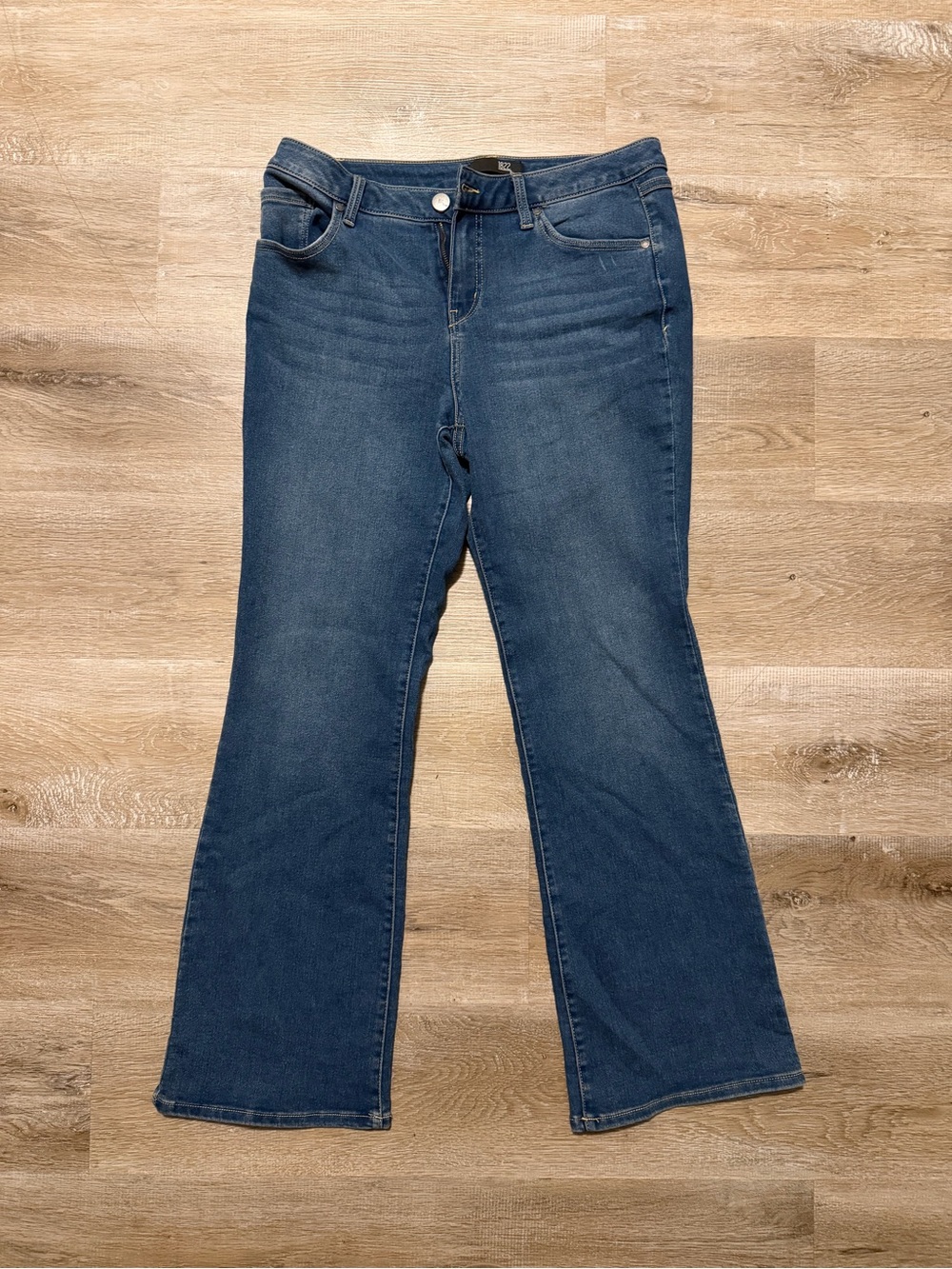 1822 Denim Dark Blue Flare Jeans